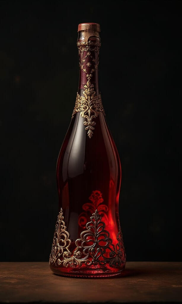 Dekorative Flasche aus der Carrd-Slideshow