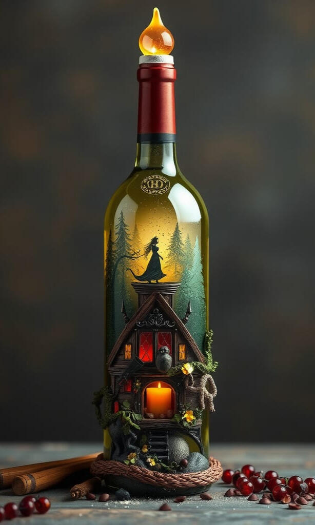 Dekorative Flasche aus der Carrd-Slideshow