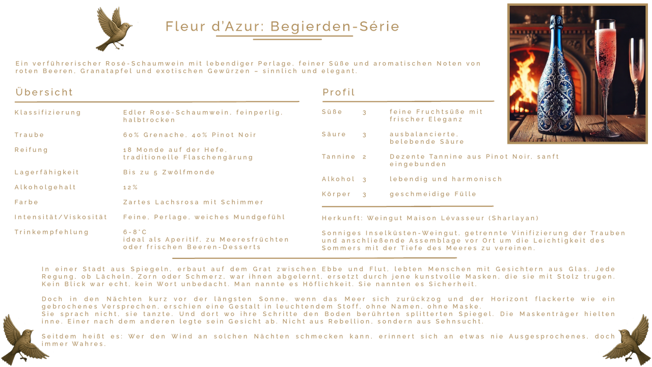 Fleur d'Azur: Begierden Serie