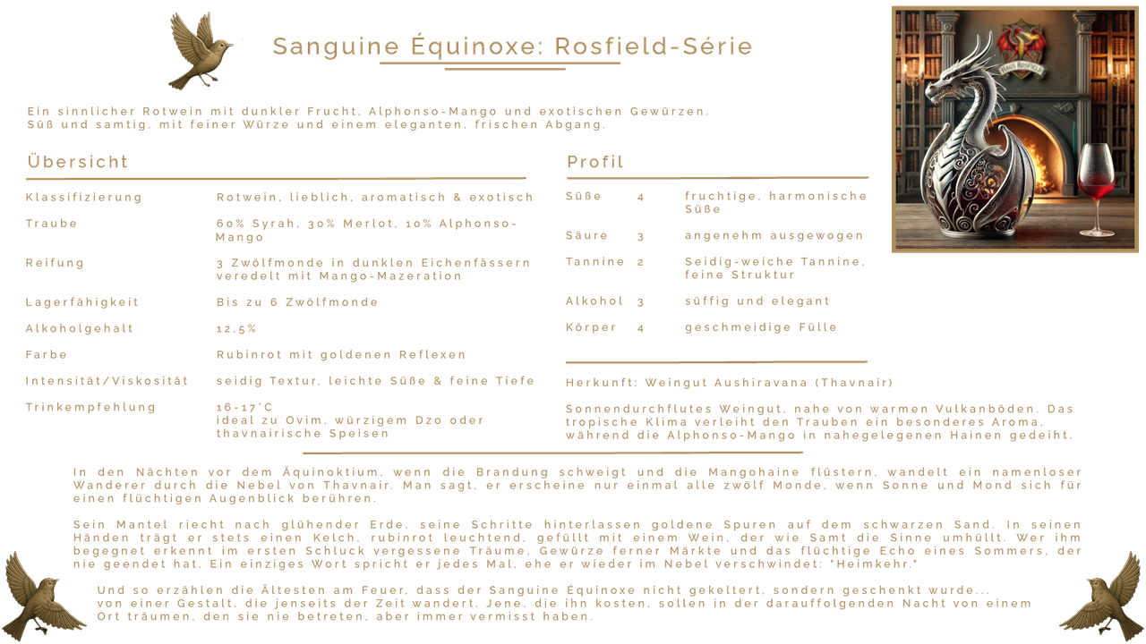 Sanguine Equinoxe: Rosfield Serie
