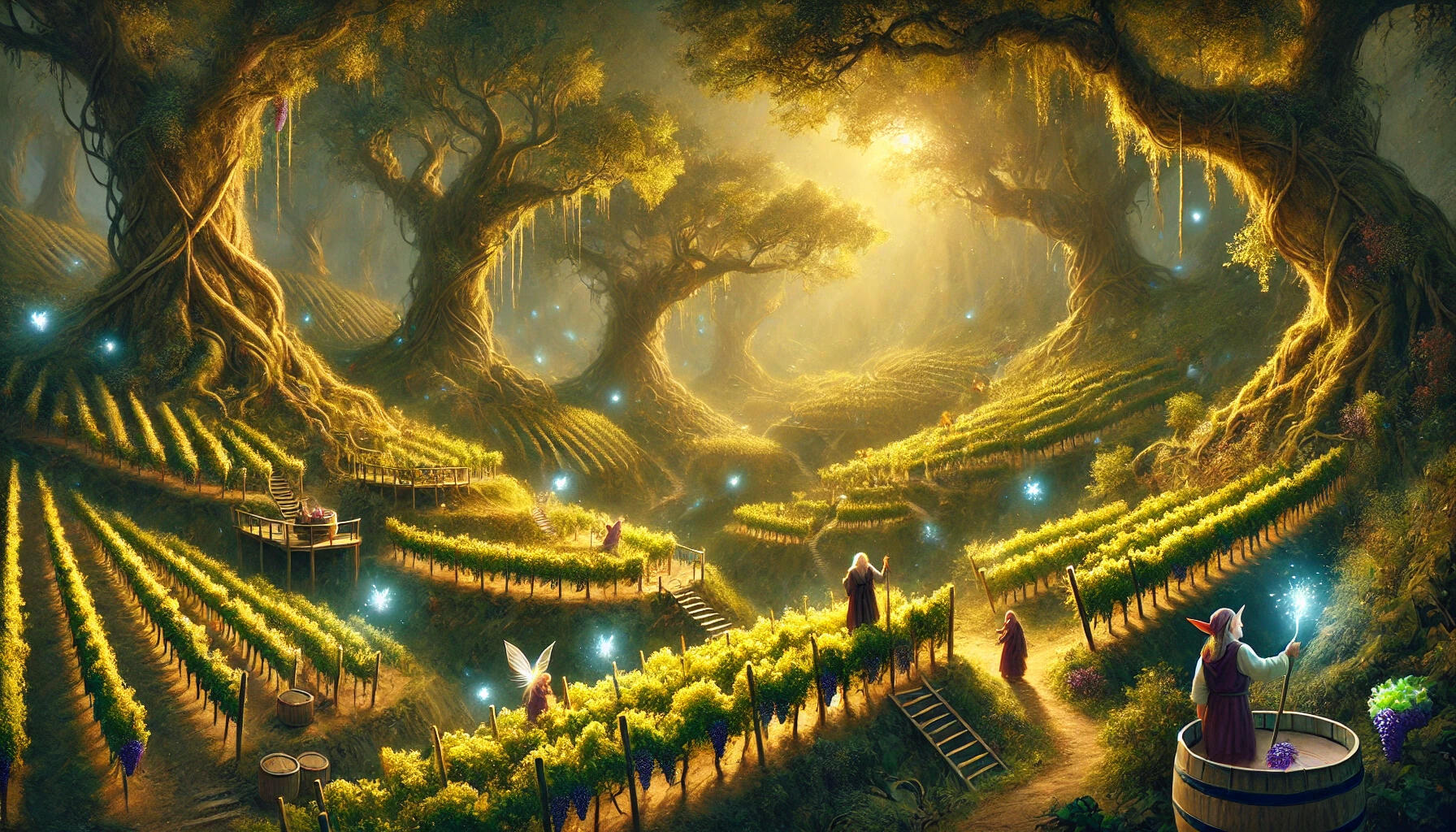 Verwunschene Weinberge des Guts Lerchengrund